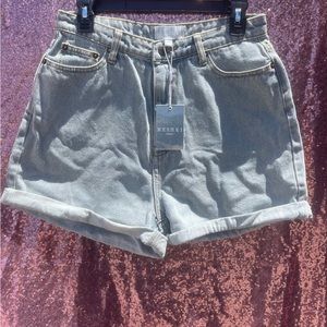 Meshki denim shorts